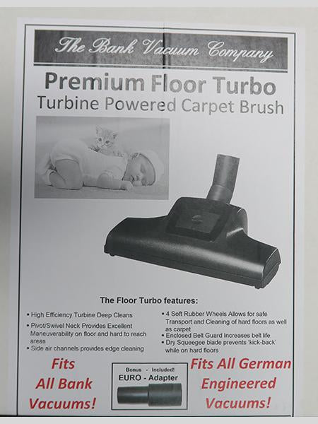 The Bank Premium Turbo Brush - Turbine Powered Carpet and Bare Floor Brush
